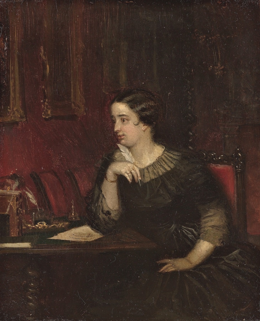    П. Федотов. Портрет поэтессы Евдокии Ростопчиной. 1850 год.