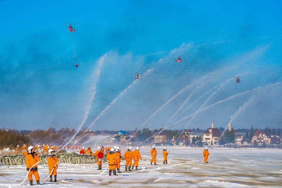    В Москве подготовку к половодью начали заранее. Фото: t.me/kgh_moscow