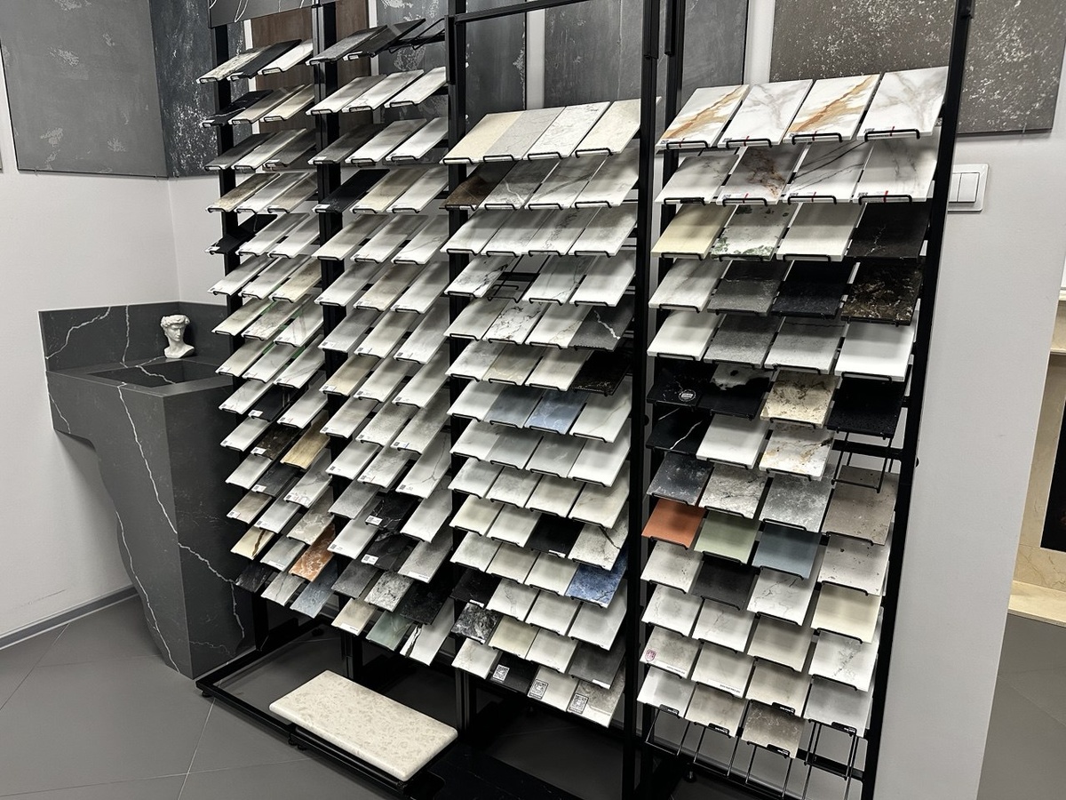 Образцы кварцевого агломерата.