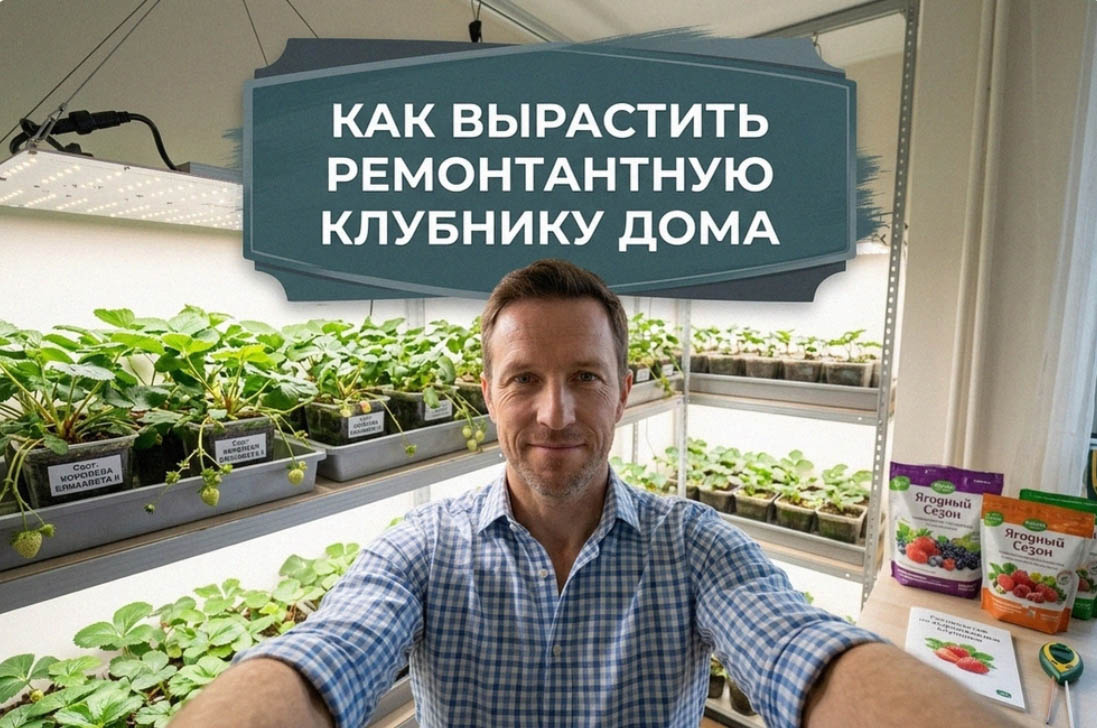 Выращивание клубники в домашних условиях