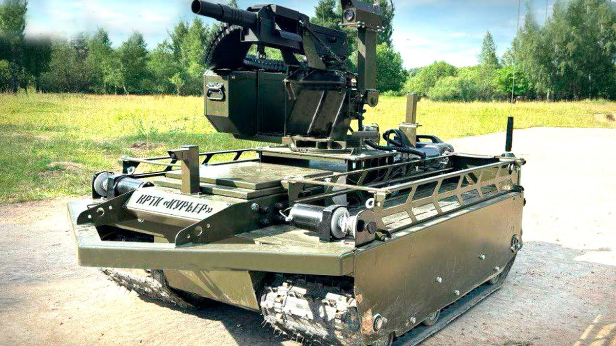 НРТК «Курьер» с установленным гранатометом