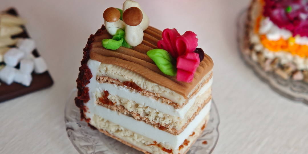 Покажу вкусную миниатюру для кукол и бабушку с внуками😋