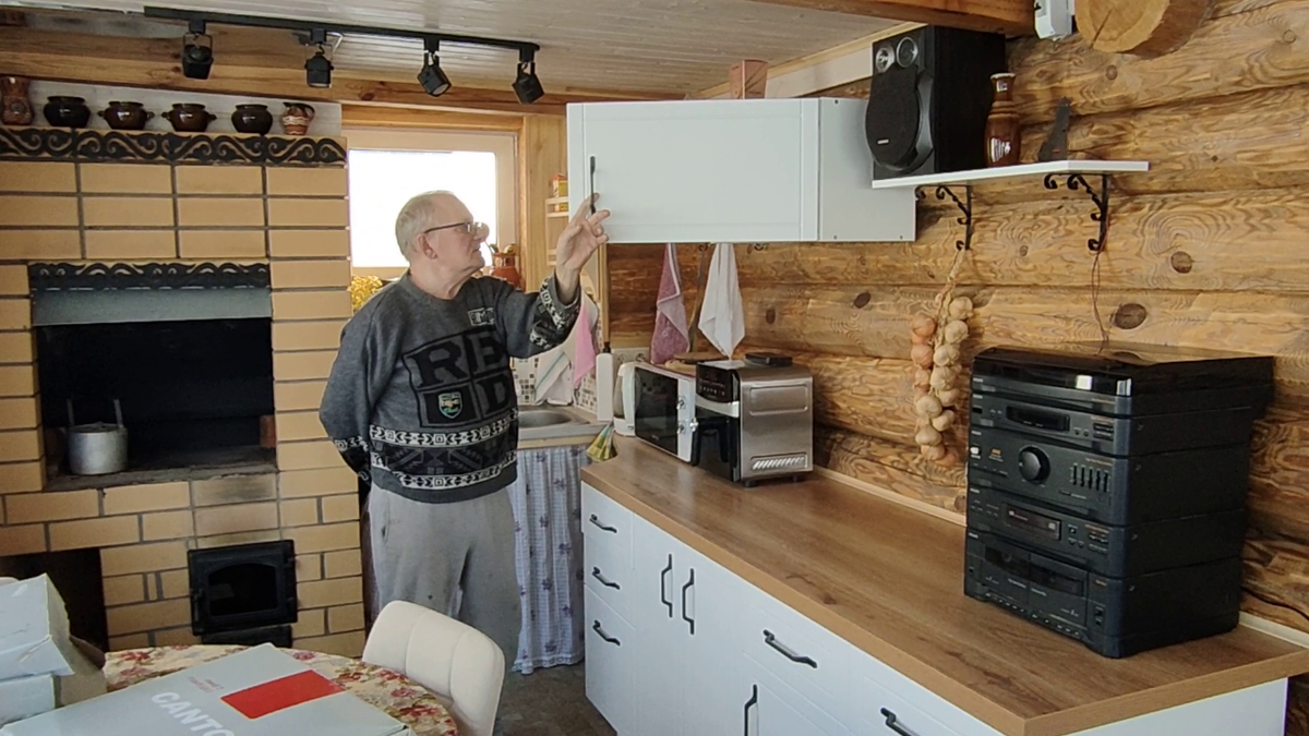 Кухонная зона в бане