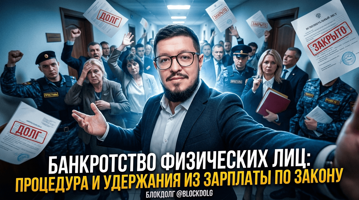    Процедура банкротства физических лиц и удержания из зарплаты по закону Максим