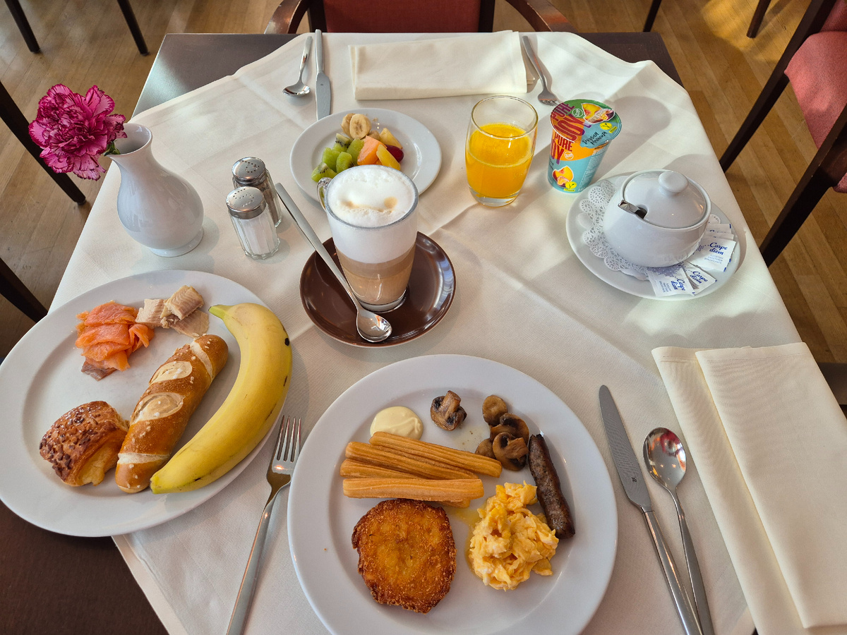 мой завтрак,  отель Шератон,  Нюрнберг 