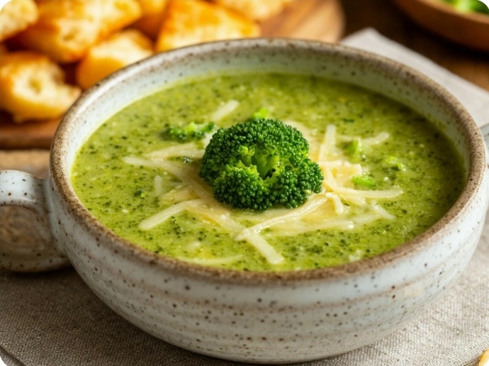 Суп из брокколи и цветной капусты