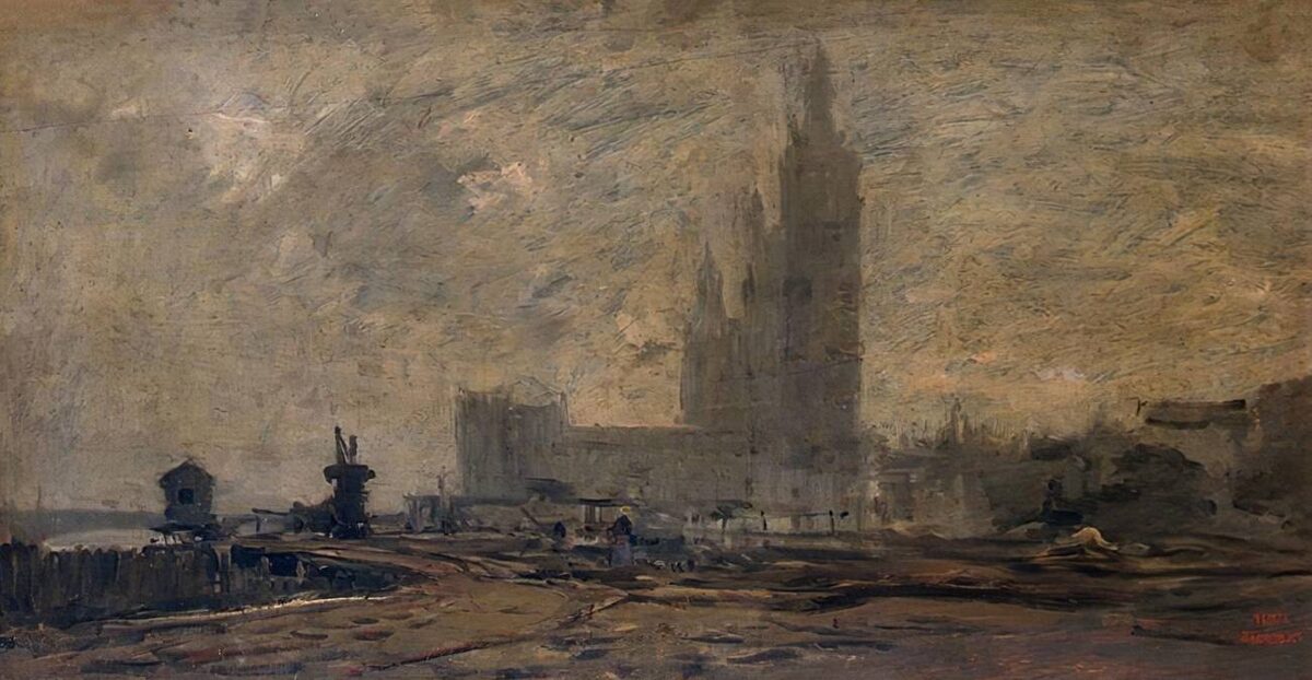     Шарль Франсуа Добиньи. Лондон. Вестминстер. 1866   
undefined