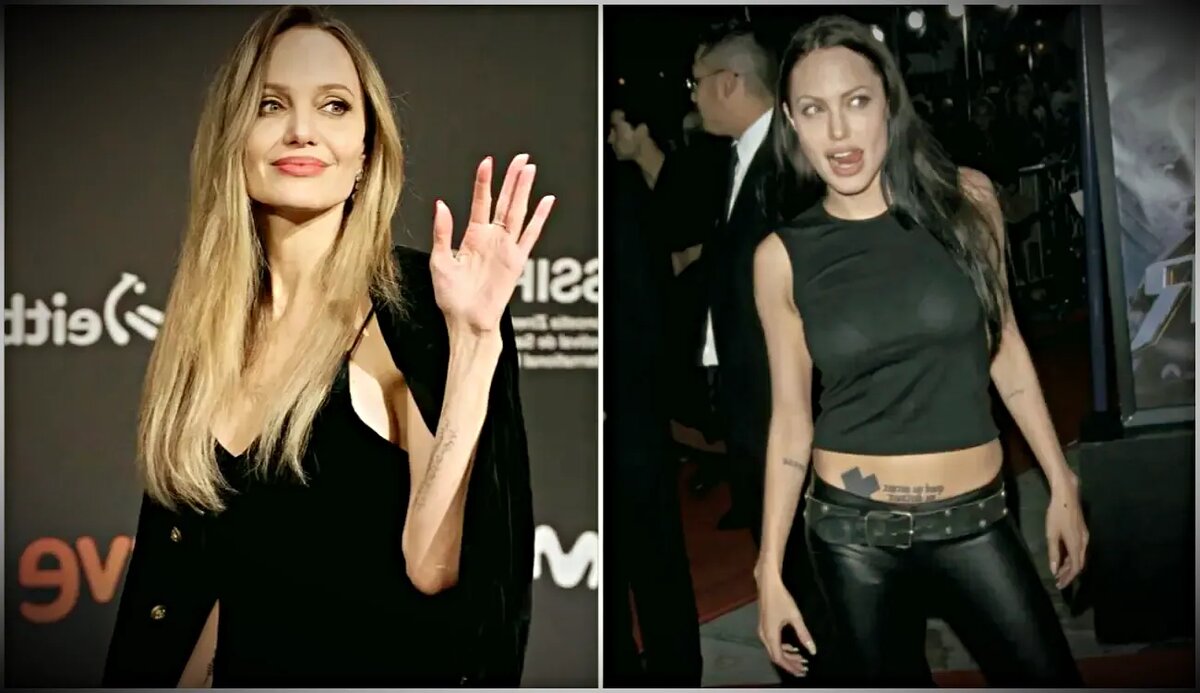Анджелина Джоли сейчас\тогда