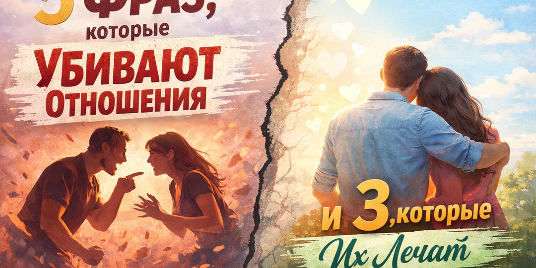 5 фраз, которые убивают отношения (и 3, которые их лечат)