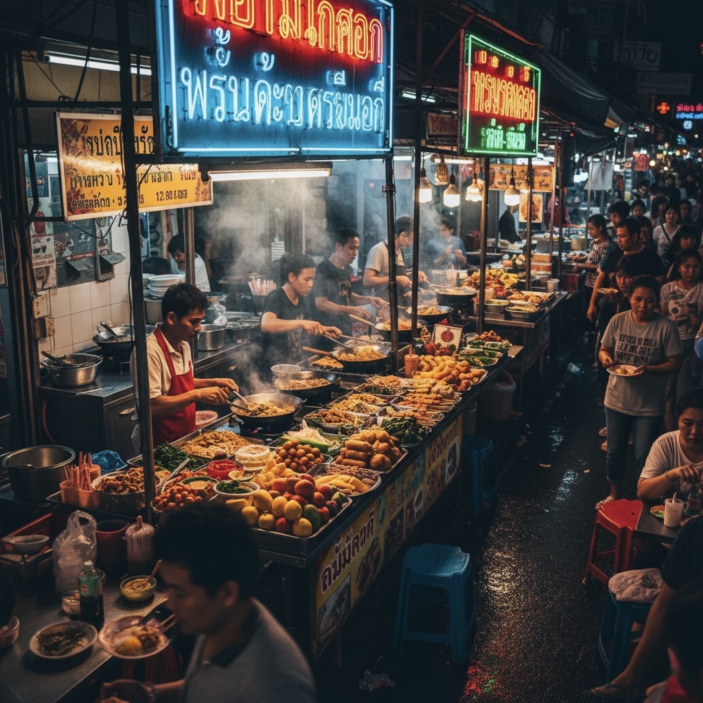 Уличная еда в Таиланде — одна из причин, почему жизнь здесь может быть недорогой