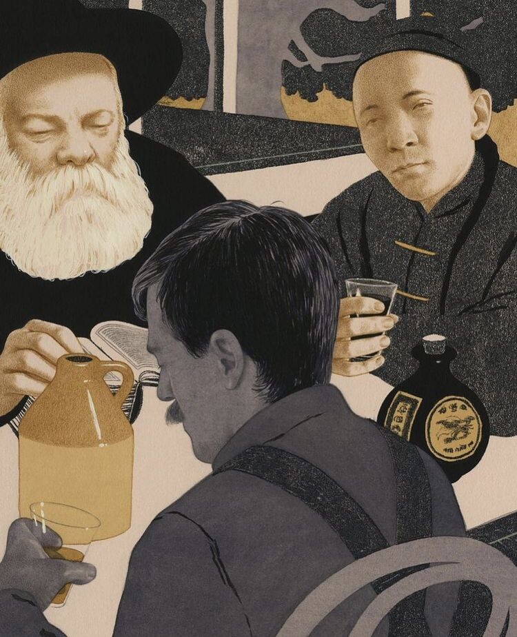 Сэмюль, Ли и Адам выбирают имена для близнецов (источник фото: https://i.pinimg.com/1200x/ba/60/58/ba6058a3c5a3dd5fbc461f6b7a036dab.jpg)