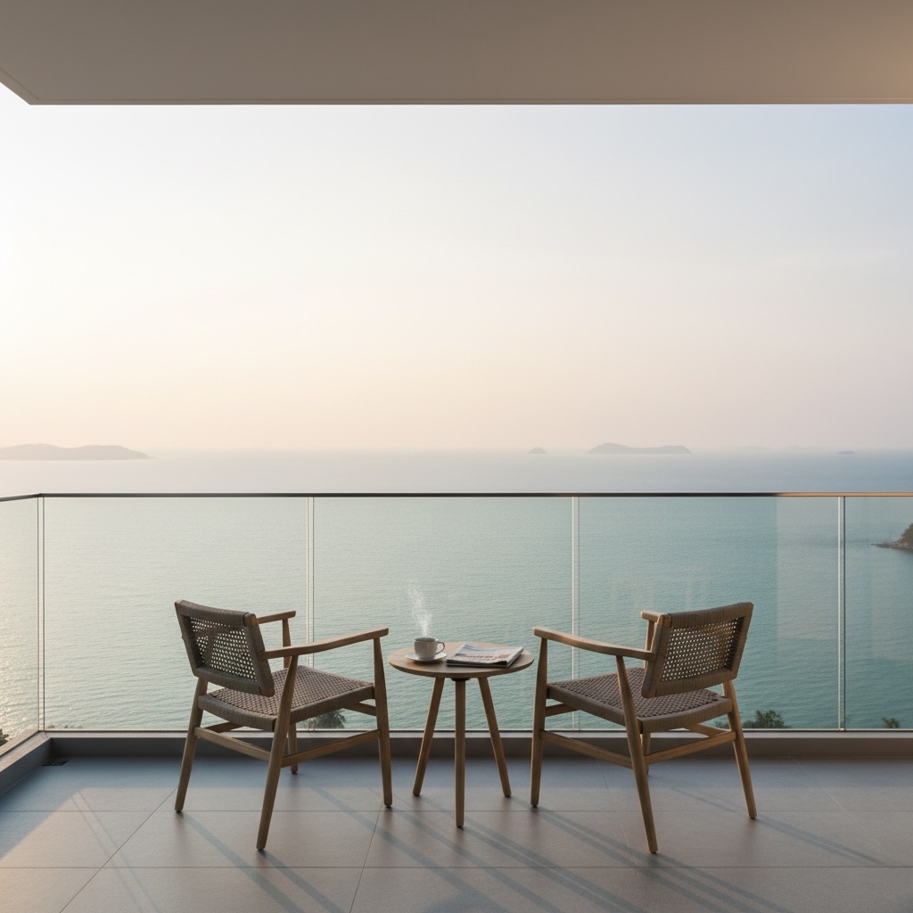 Балкон квартиры с видом на океан