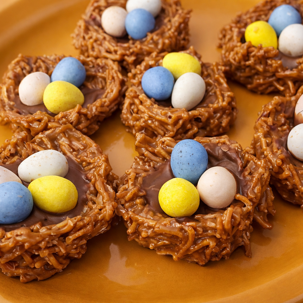 Сладкие пасхальные гнезда