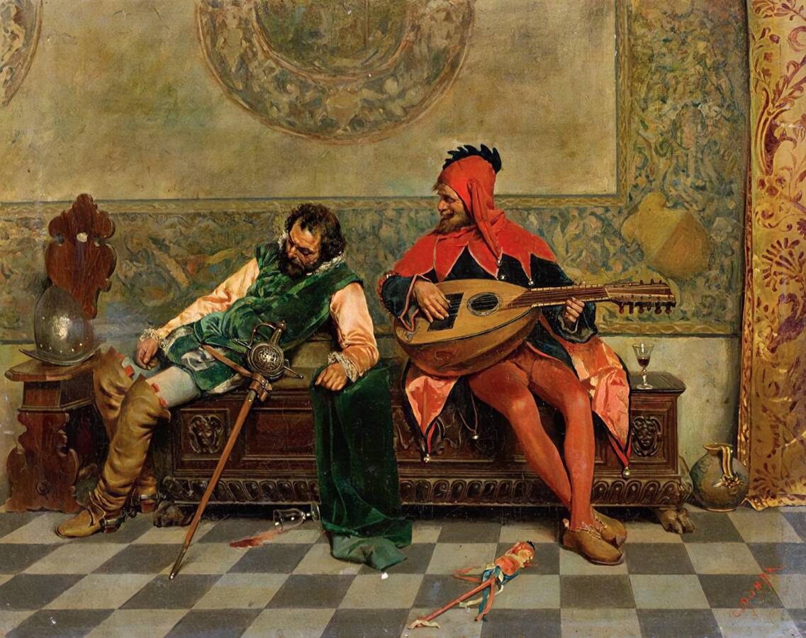     Казимиро Томба. Пьяный воин и шут. конец XIX в.   
undefined