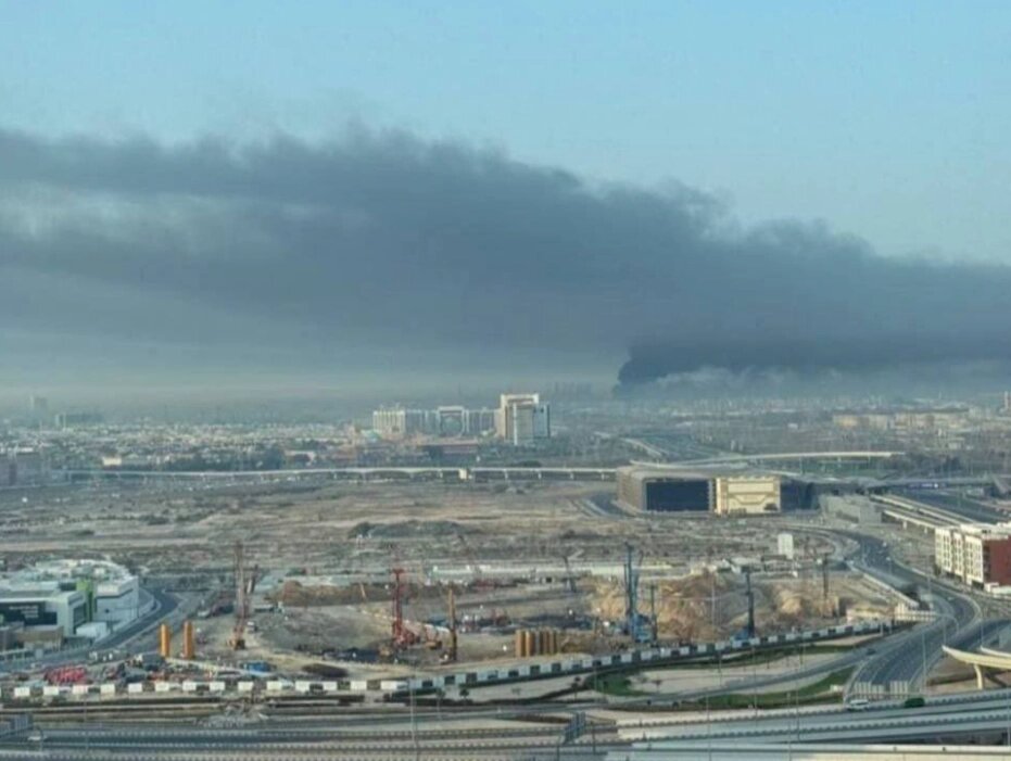    Удар Ирана по ОАЭ. Фото: Скриншот