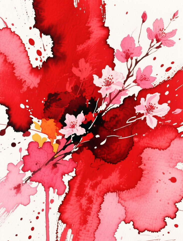 Тайное алое. Иллюстрация создана с помощью нейросети StableDiffusion и программы Photoshop.