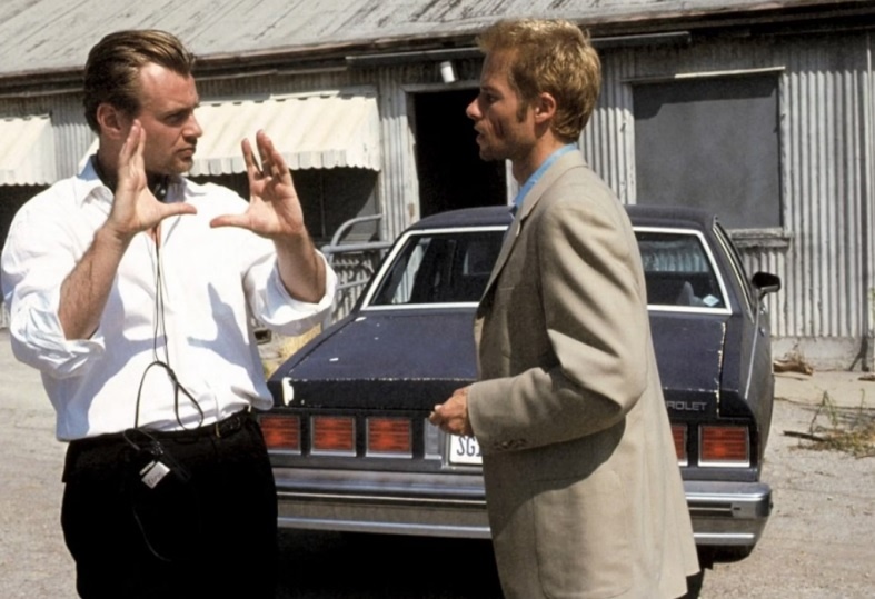 Фото: Кристофер Нолан  на съемках фильма «Помни»