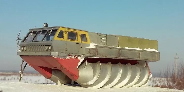 Модель шнекороторного снегоболотохода ЗИЛ-4904 (AVD Models, 1:43, model-lavka.ru)