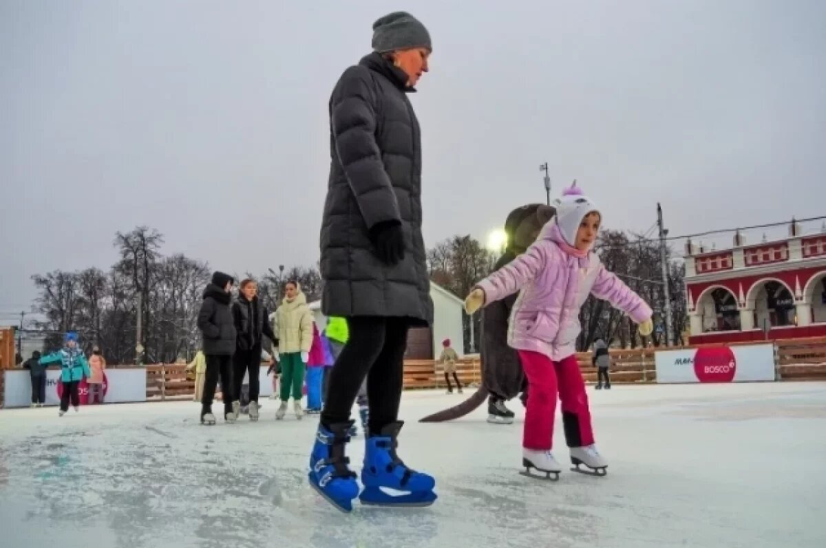    Более 51 тысячи калужан отдохнули на катке на Старом торге