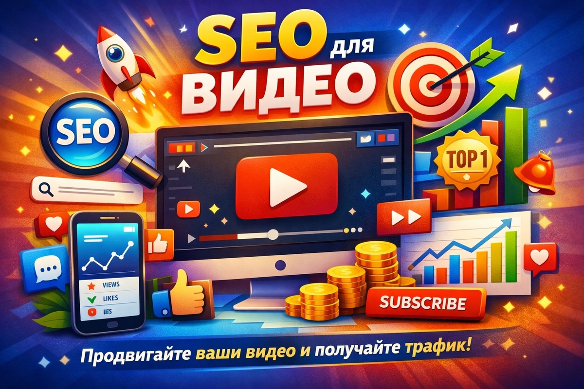 SEO-оптимизация для видео-контента: как продвигать ваши видео и получать трафик 
