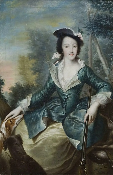    Будущая императрица Екатерина II, тогда ещё София Августа Фредерика Анхальт-Дорнбургская.