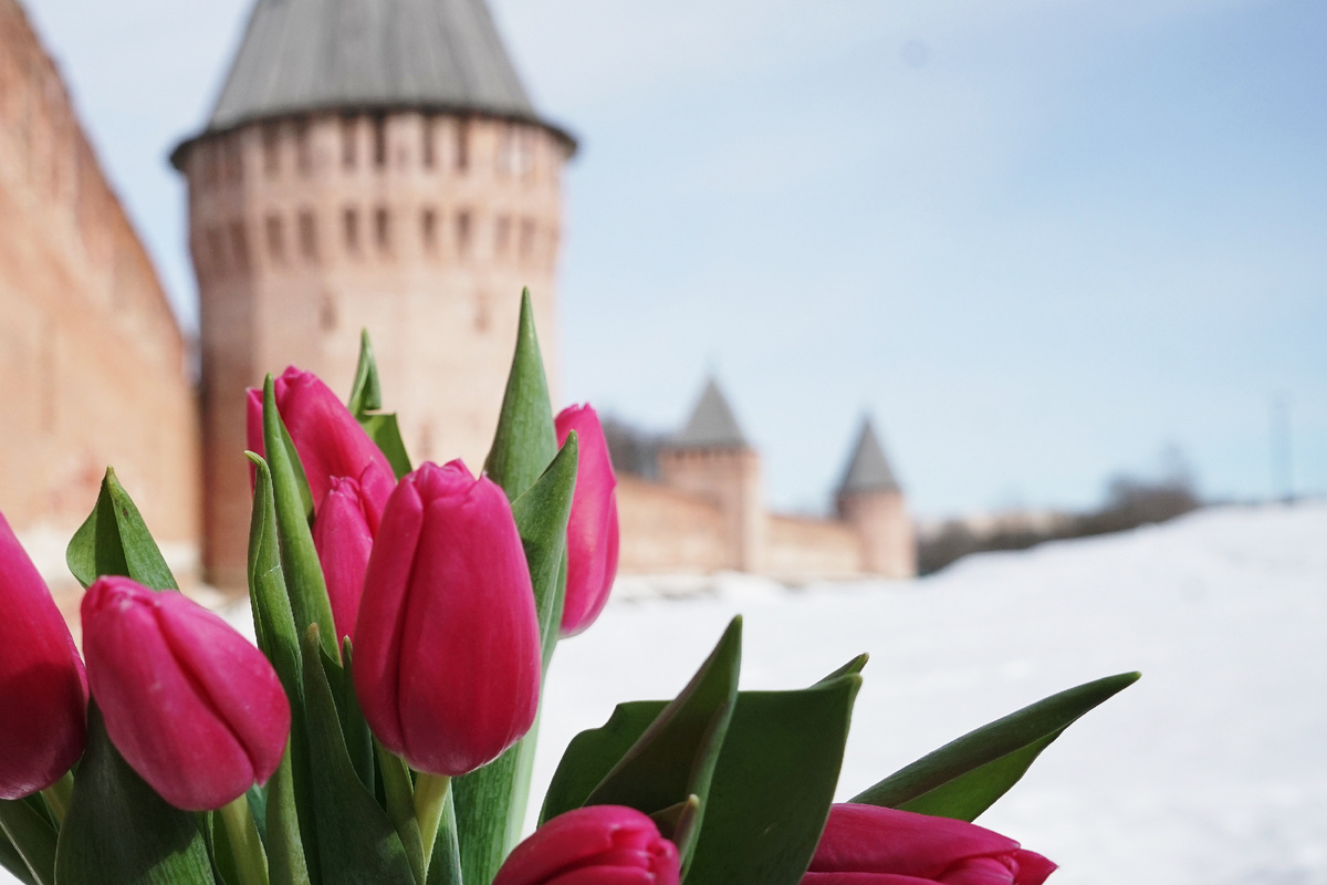 Праздничный букет к 8 марта в 2026 году, фото автора