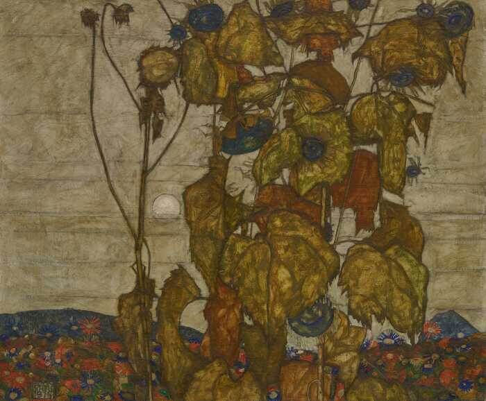 "Увядшие подсолнухи, 1914