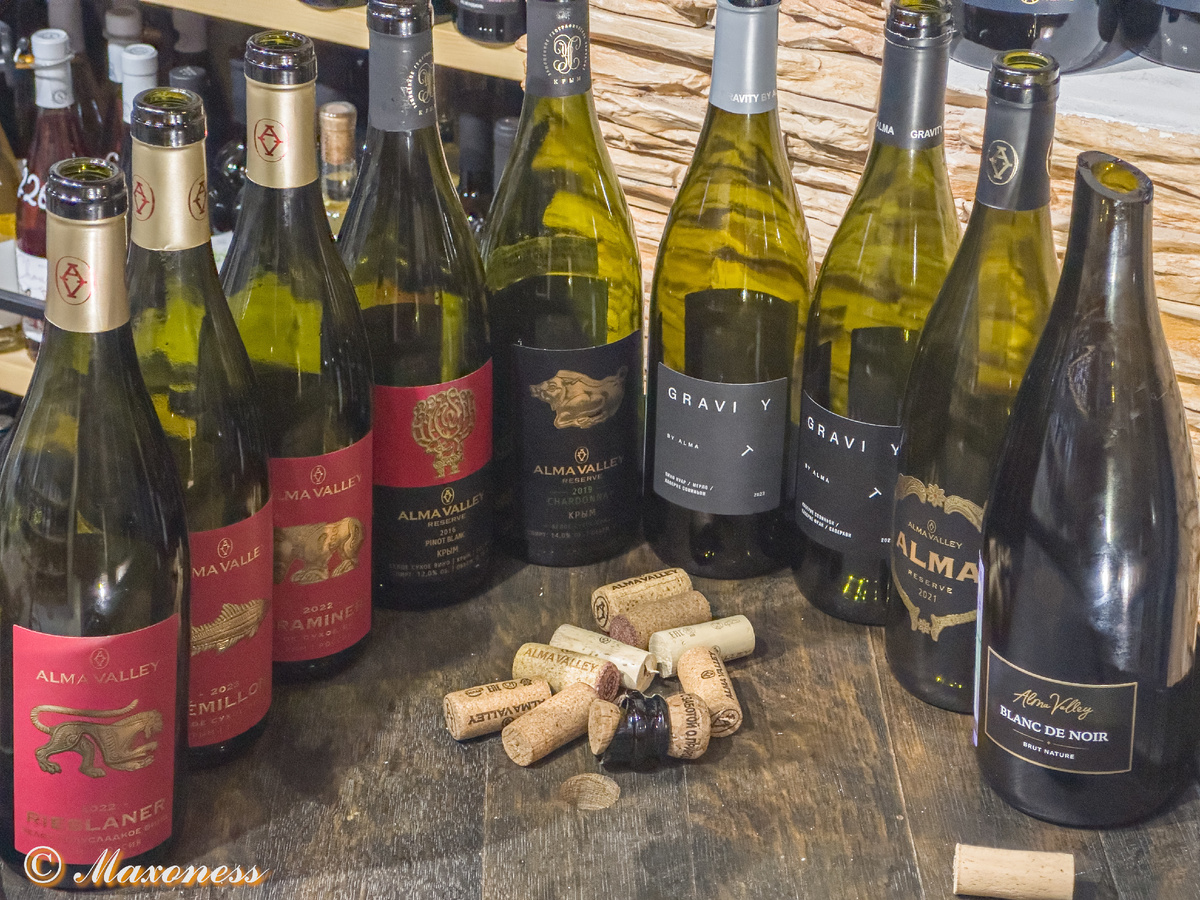 Дегустационный сет вин проекта Alma Valley. Крым, Россия