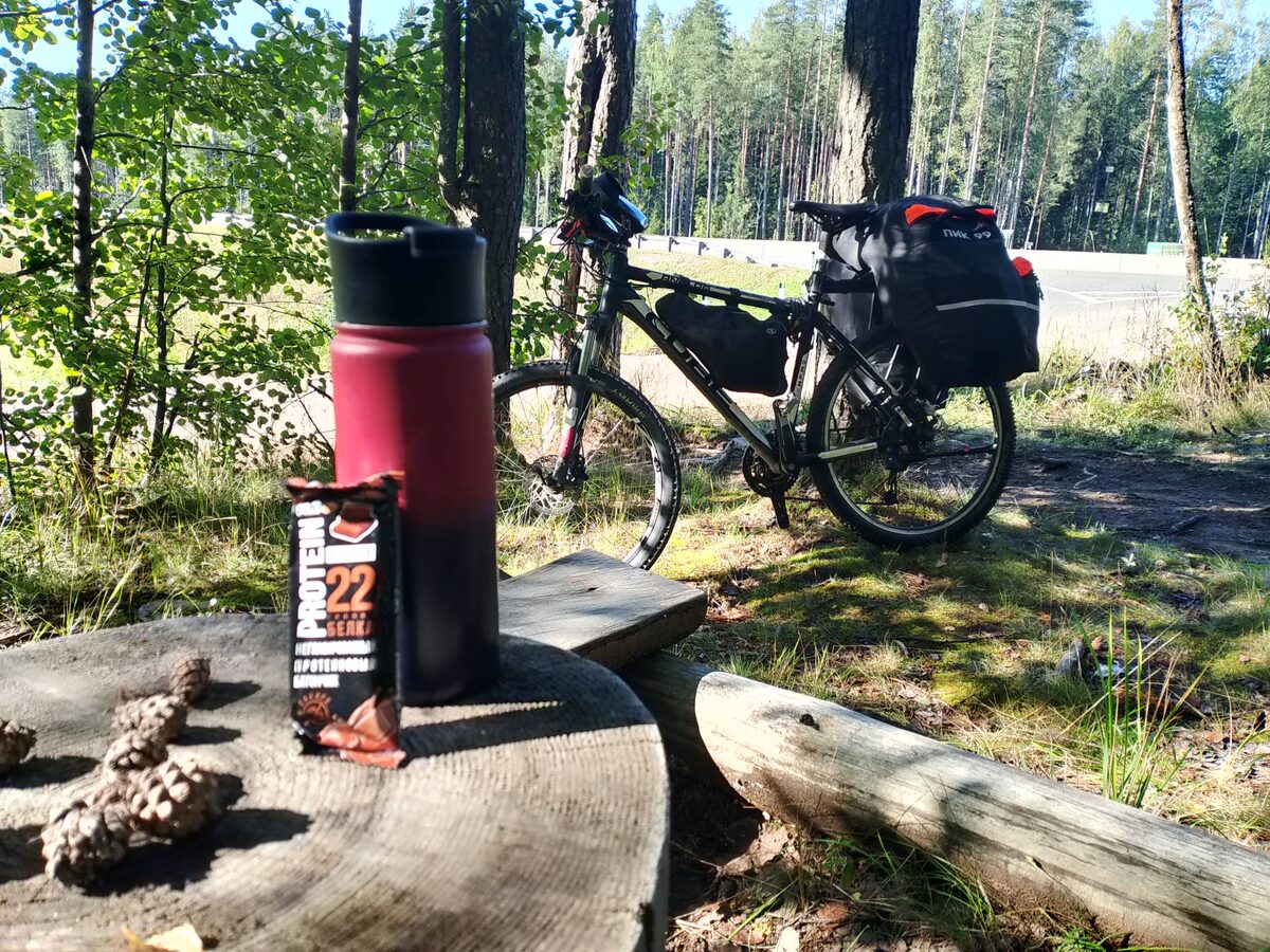 Перекус, проехал около 50 км.