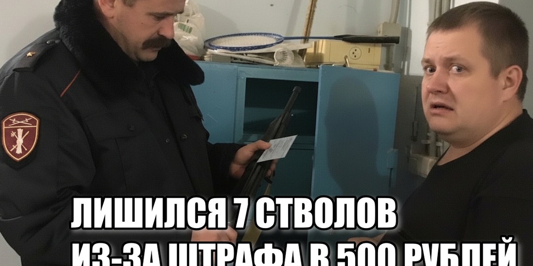 Штраф 500 рублей обошелся охотнику в 7 стволов: как Росгвардия абсолютно законно обнуляет арсеналы