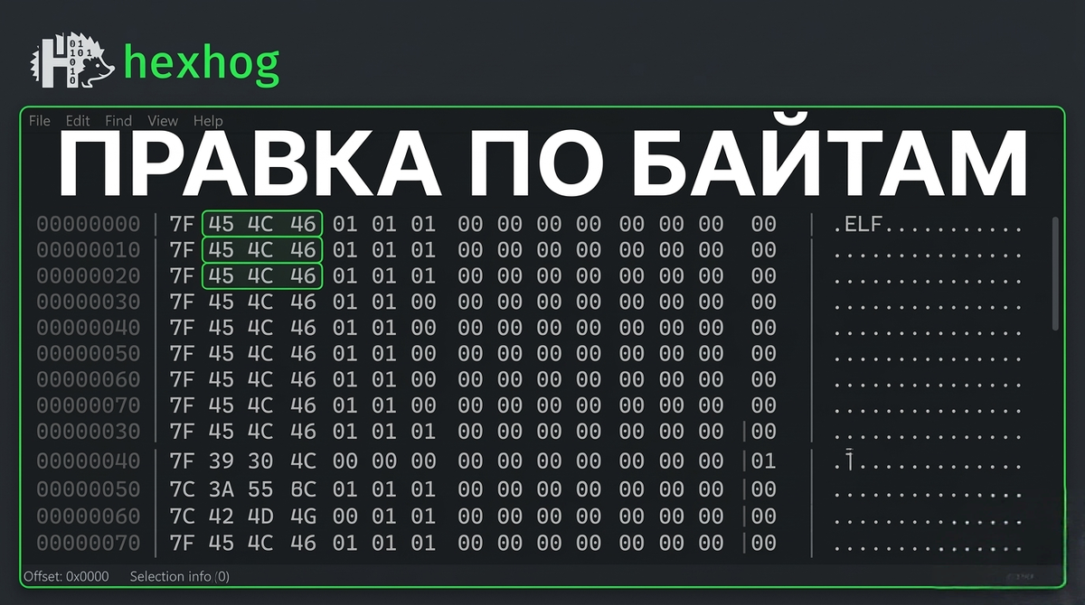 hex редактор для Windows, Linux и macOS