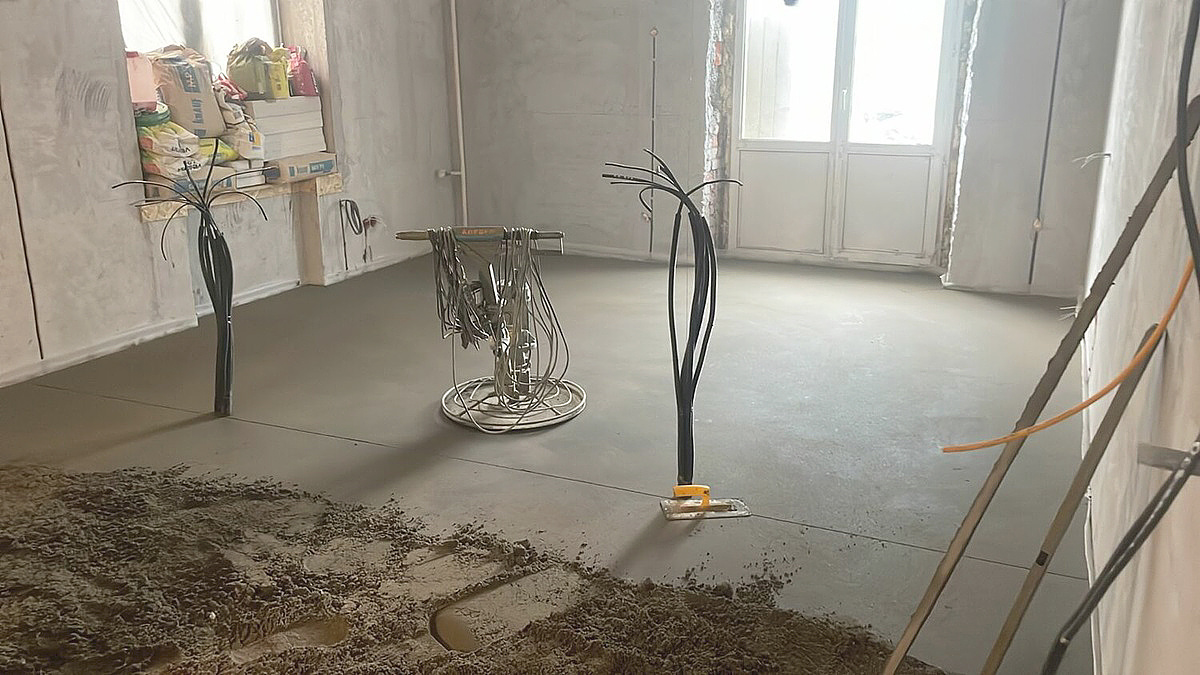 Полусухая стяжка пола