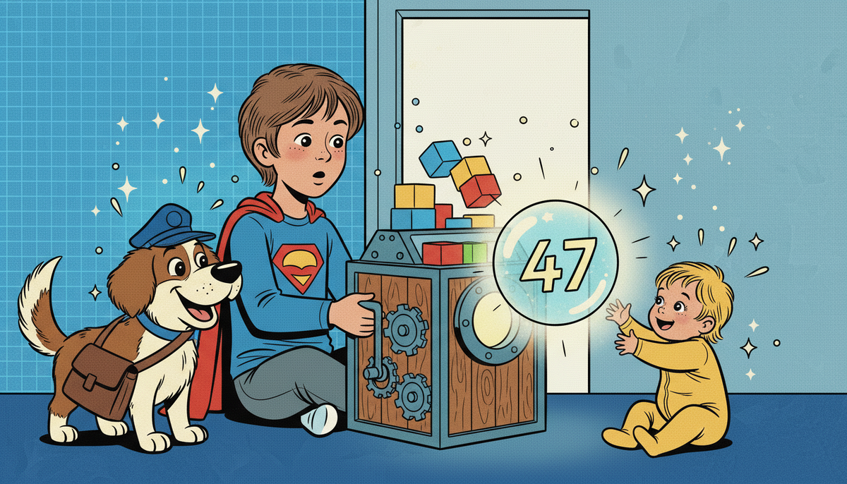 Волшебная машинка Ильи превращает кучу кубиков в компактный шарик с числом — это и есть хеш.