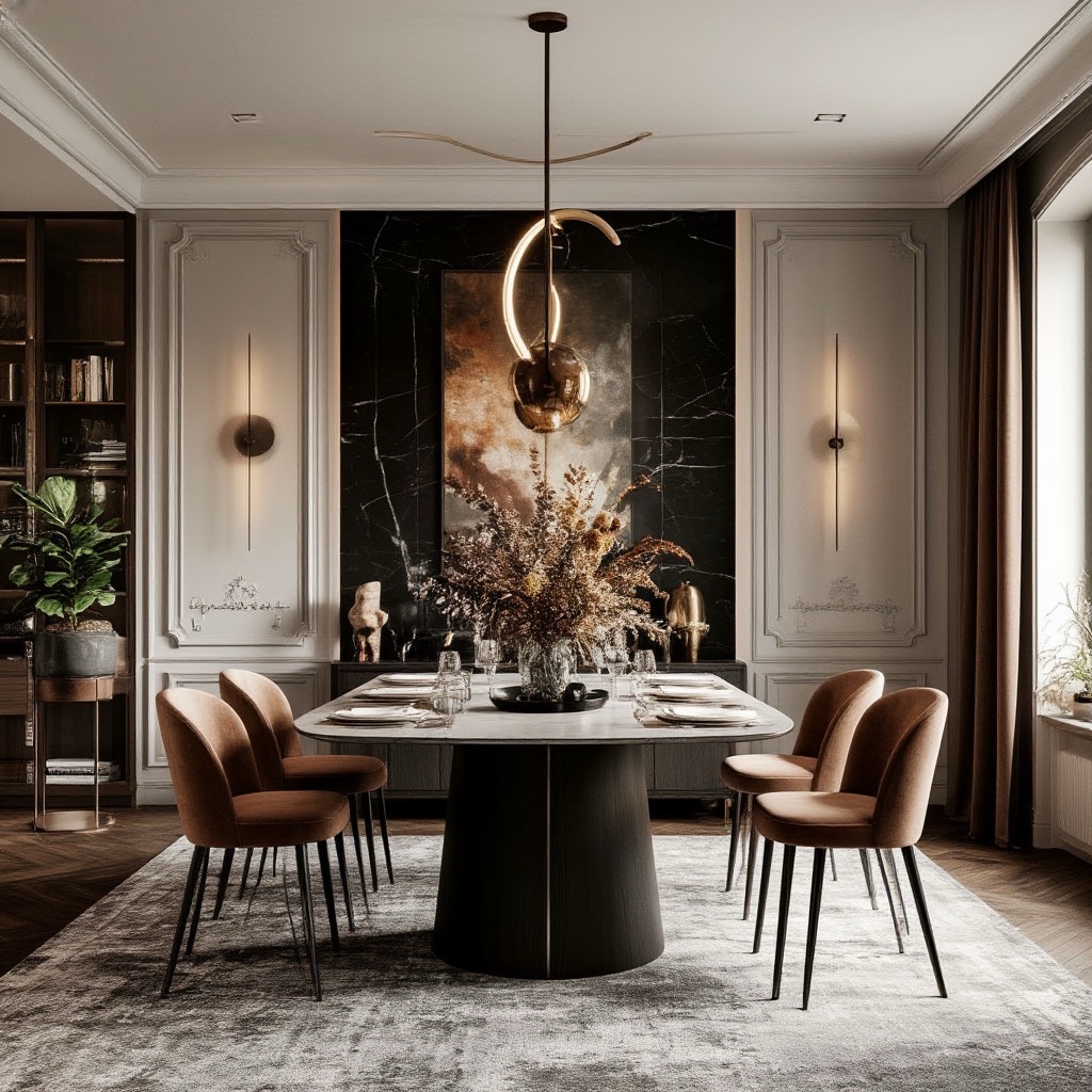 Дизайн столовой зоны. Студия Архикомфорт.