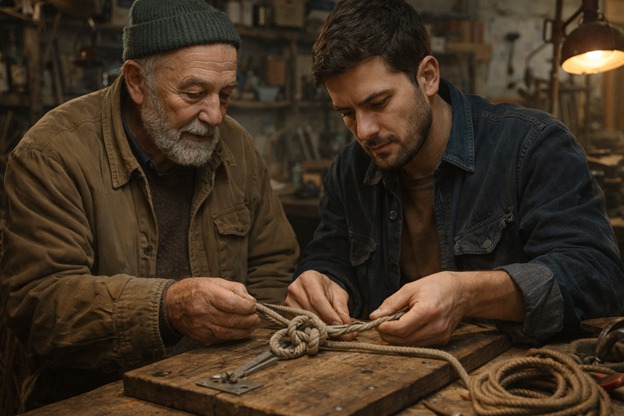 «Логика простая, — сказал Илья. — Вы уже умеете то, что умеете. Дальше не учатся на учебных задачах. Учатся на настоящих.»
