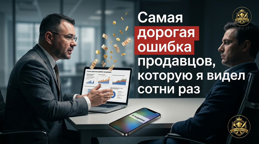 28 лет в продажах. И одна ошибка — везде одна и та же.