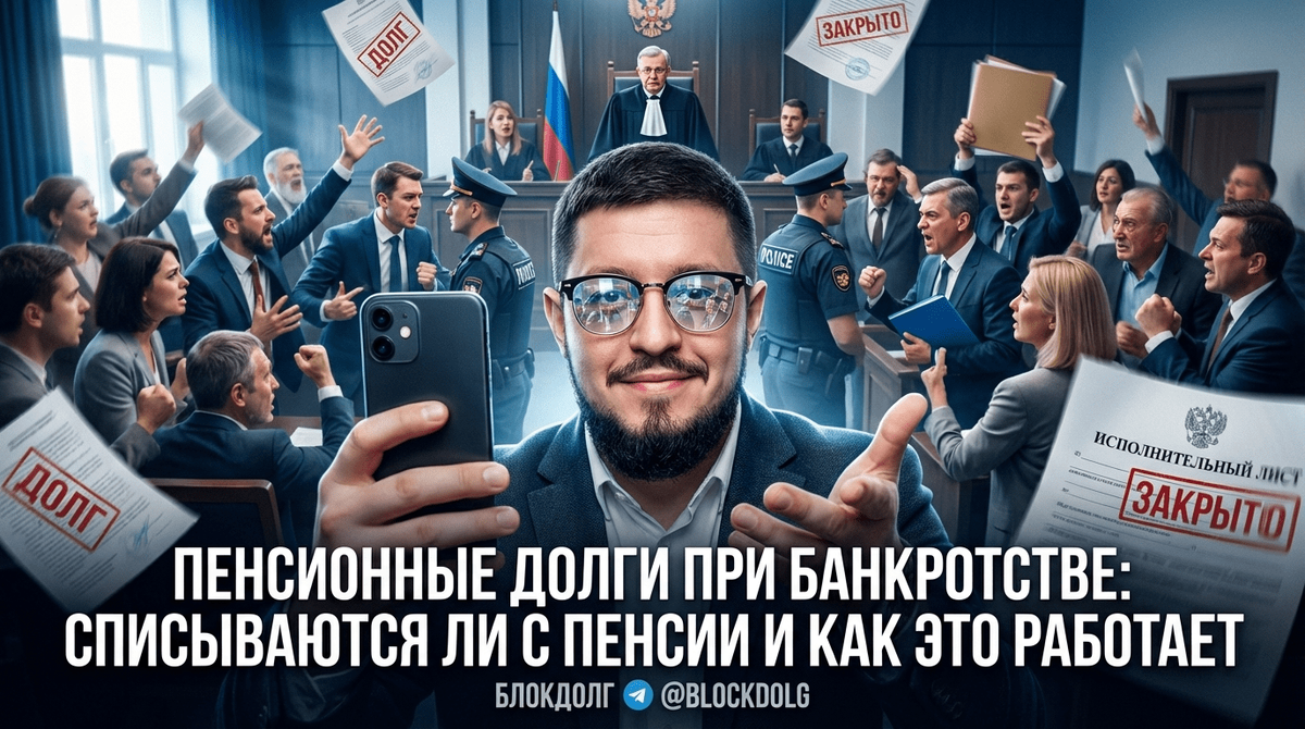    Пенсионные долги при банкротстве Максим