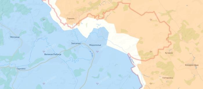 Карта СВО. ВС РФ приближаются к Мирополью. Фото © divgen