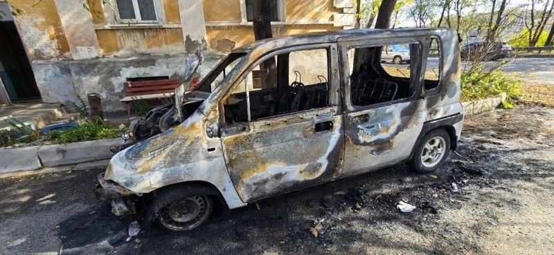    Приморье Находка МВД поджигатель автомобиль