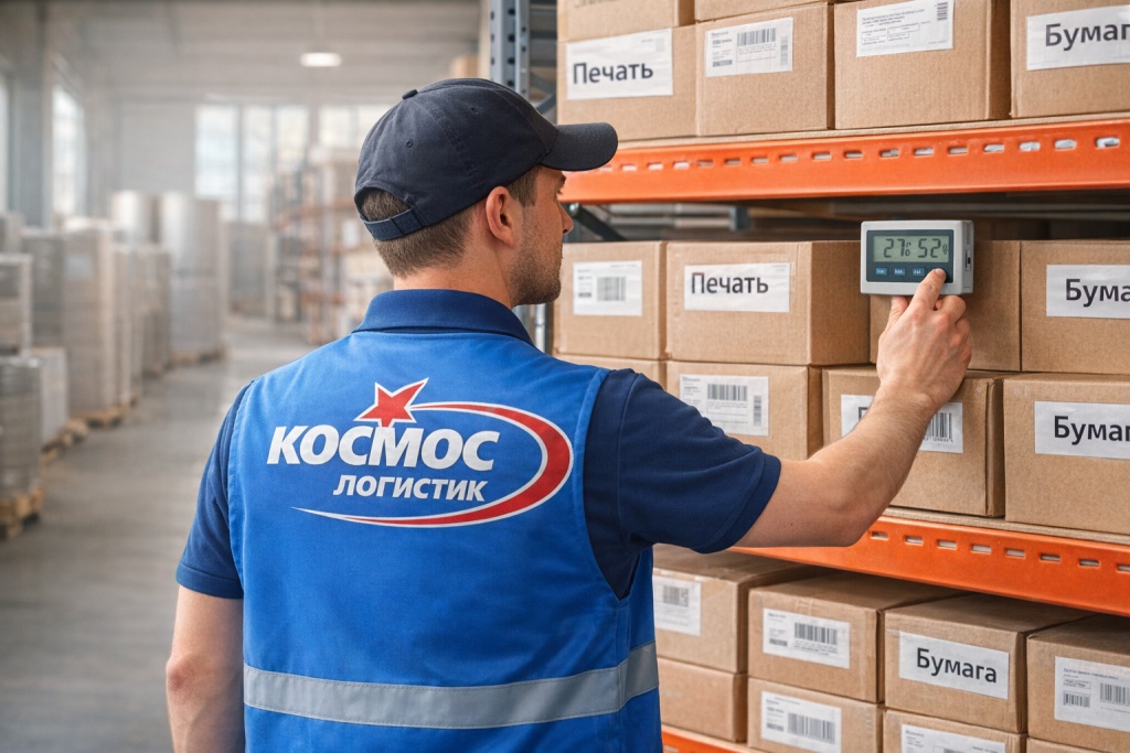    Склад для печатной продукции и бумаги: Контроль влажности по гигрометру