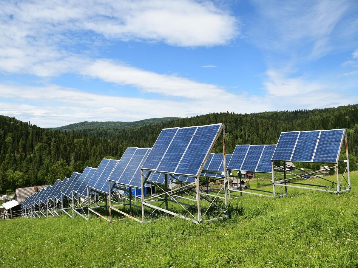    Солнечная электростанция | © РИА Новости / Александр Патрин