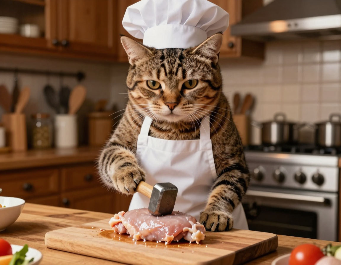 Отбиваю куриное филе