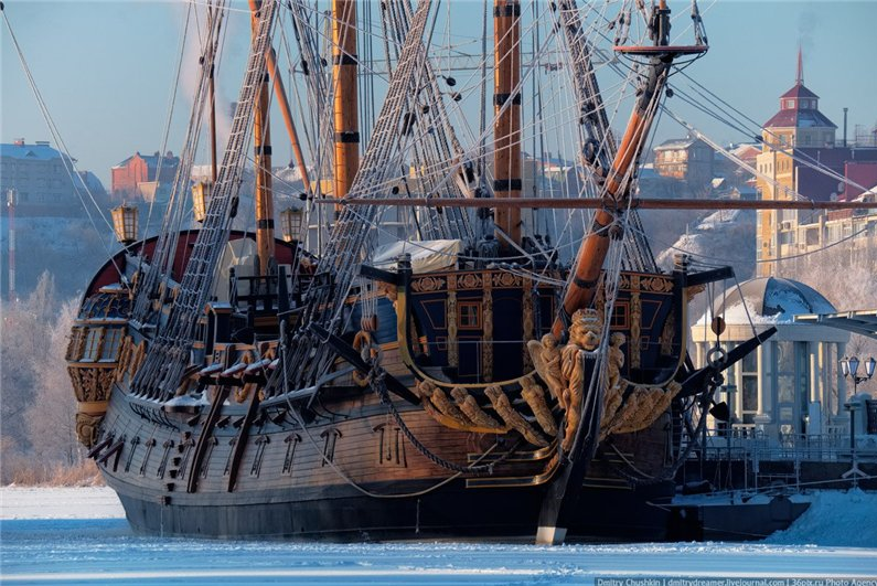 В Воронеже стоит настоящая копия линейного корабля «Гото Предестинация»