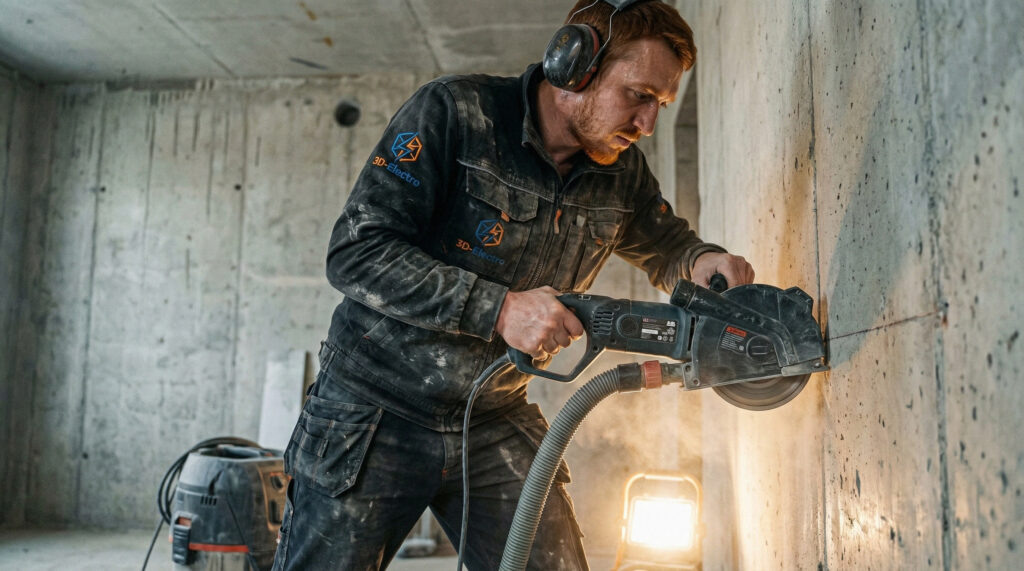    Инструменты и методы для штробления стен без пыли 3DElectro