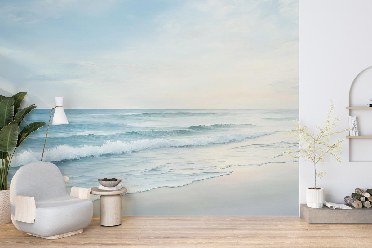 В интерьере использовано авторское изображение: Морская безмятежность, арт. Ai-321