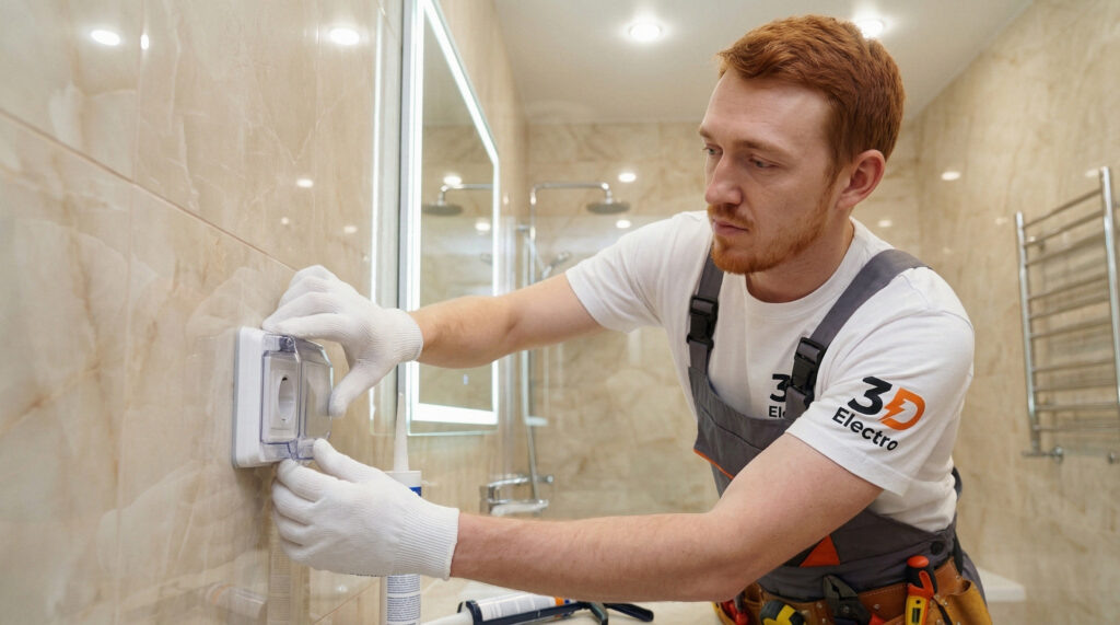    Зоны безопасности для установки розеток в ванной 3DElectro