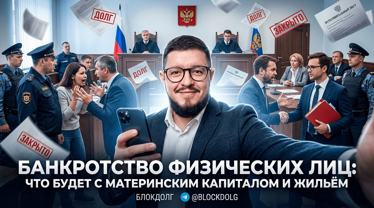    Обсуждение последствий банкротства для физических лиц, материнского капитала и жилья. Максим
