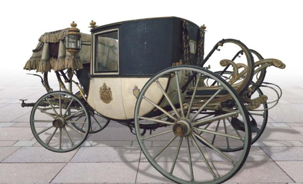 Карета для царского двора от мастерской К.К. Неллиса. Источник: https://tzar.ru/science/curatorsarchive/horse_transport?ysclid=mmn1kczivm589356734#expanded