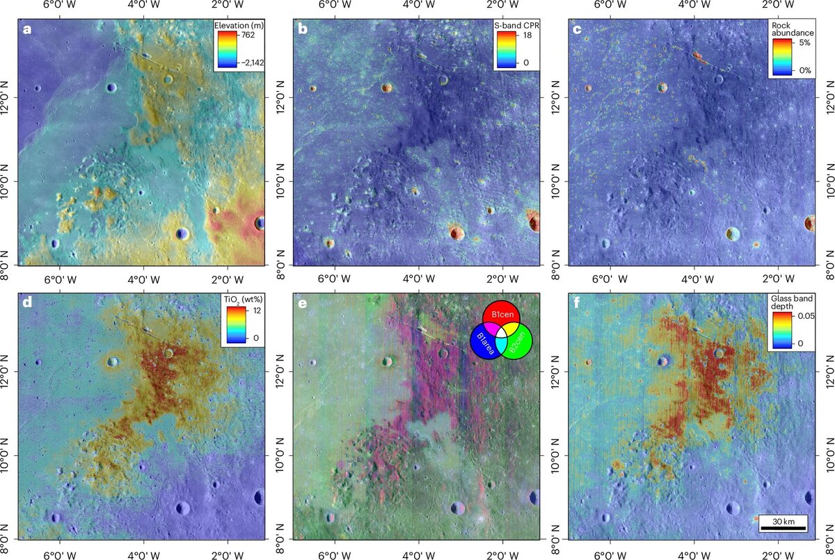 Наборы данных дистанционного зондирования и производные продукты для региона Римаэ Боде // Nature Astronomy