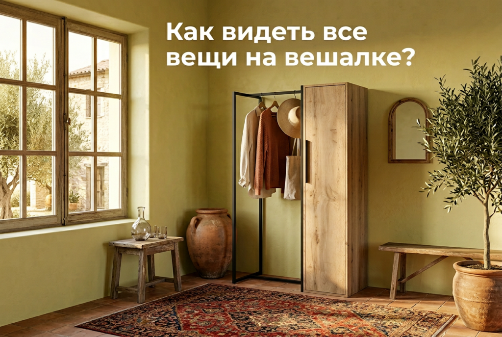    Преимущество открытой системы хранения: все вещи на виду и под рукой. GROSTAT